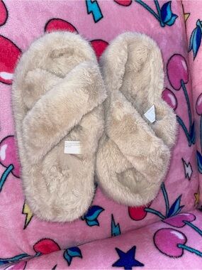 3/$25 Plush Platform Slippers